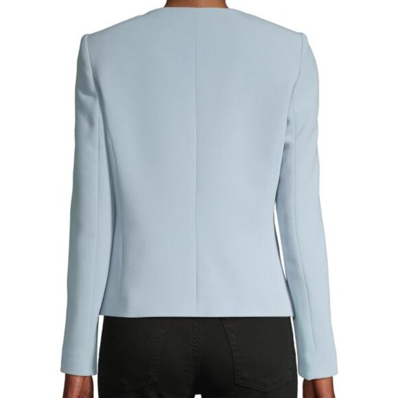 Karl Lagerfeld Paris Pantsuit Blazer Jacket 10 Light Blue - Picture 3 of 13